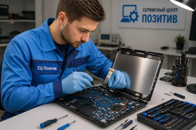 Ремонт шлейфа матрицы ноутбука в Энгельсе