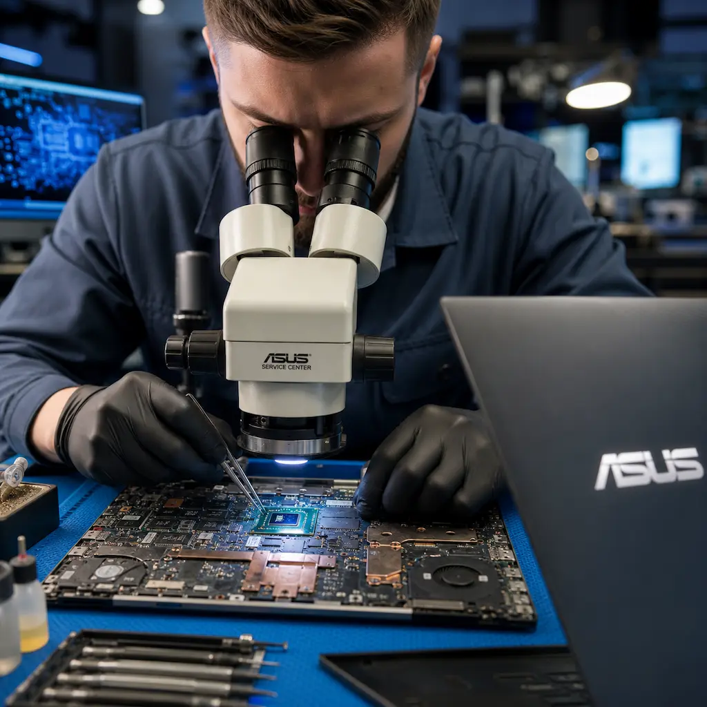 Замена видеокарты ноутбука Asus в Энгельсе