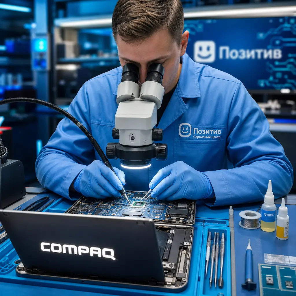 Замена видеокарты ноутбука Compaq в Энгельсе