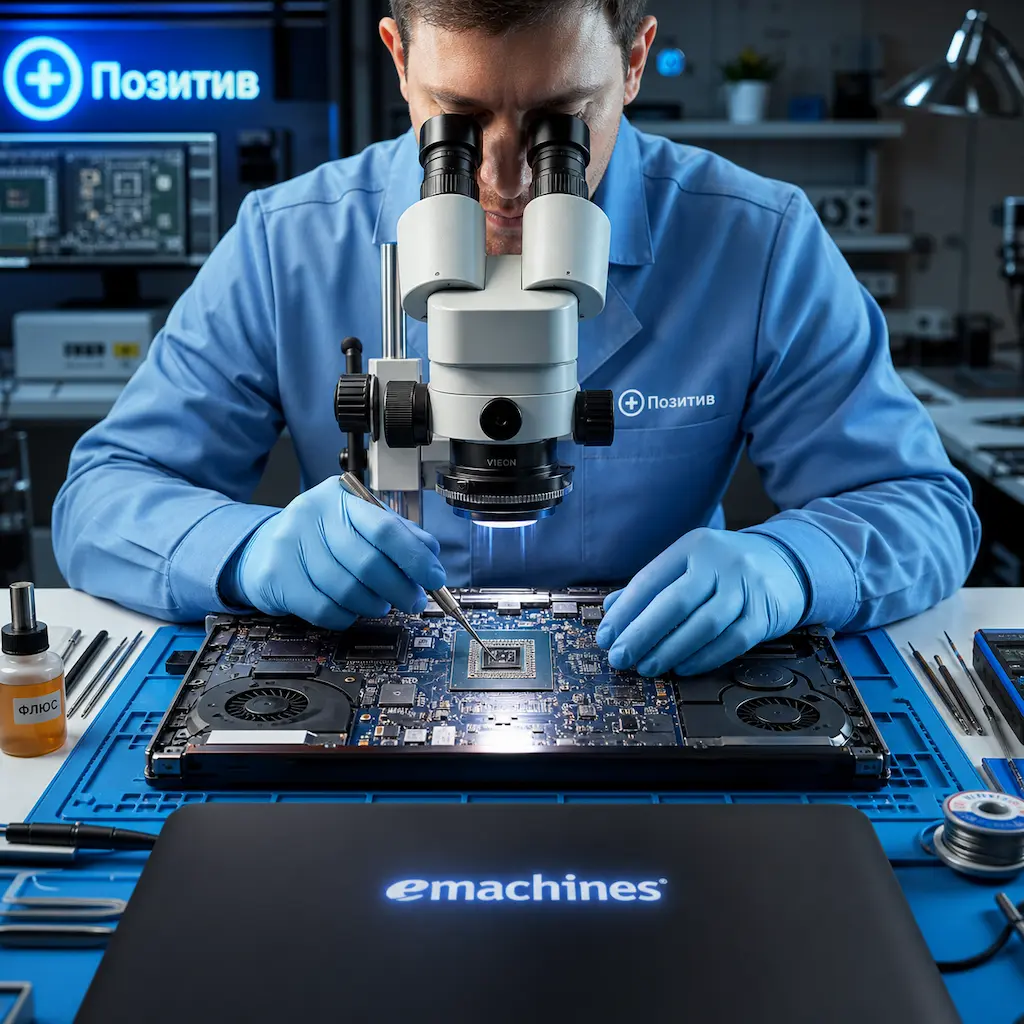 Замена видеокарты ноутбука Emachines в Энгельсе