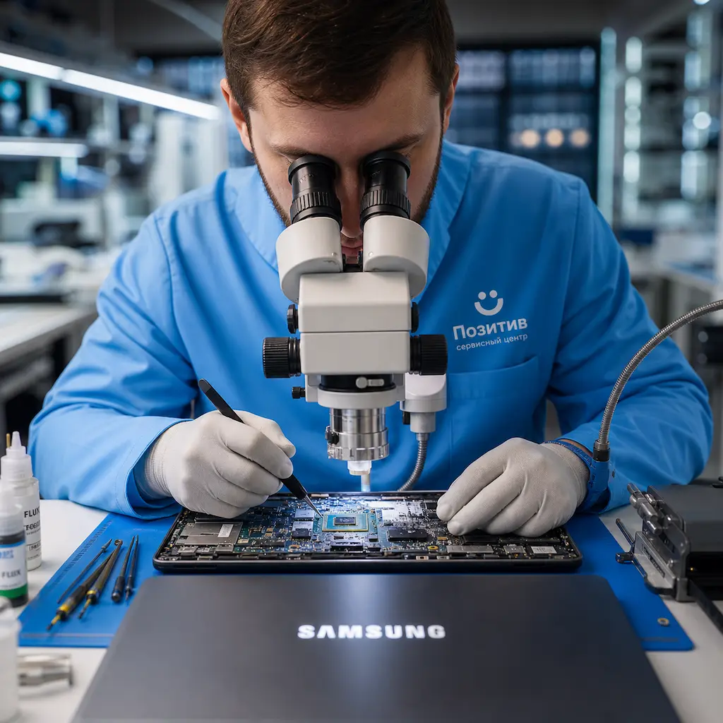 Замена видеокарты ноутбука Samsung в Энгельсе