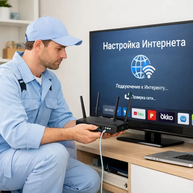 Настройка интернета на телевизоре в Энгельсе