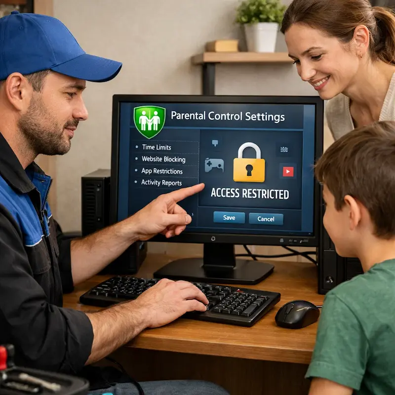 Родительский контроль на компьютере и ноутбуке в Энгельсе