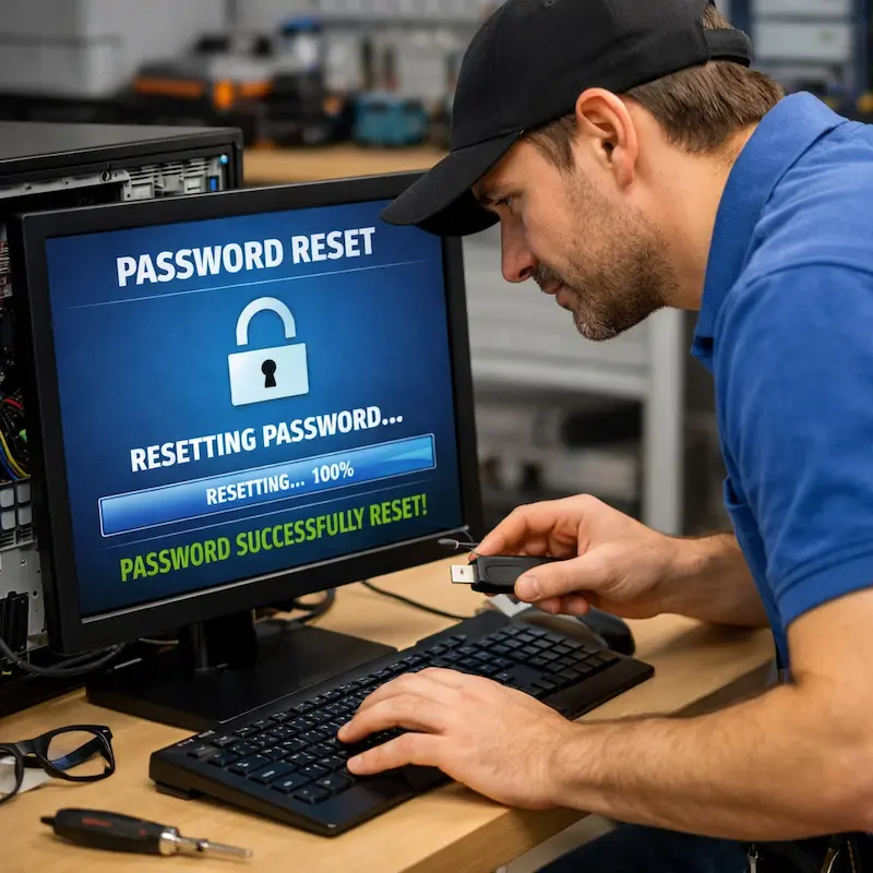 Сброс пароля от компьютера в Энгельсе