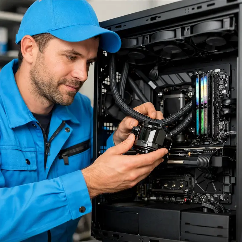 Установка СЖО на ПК в Энгельсе