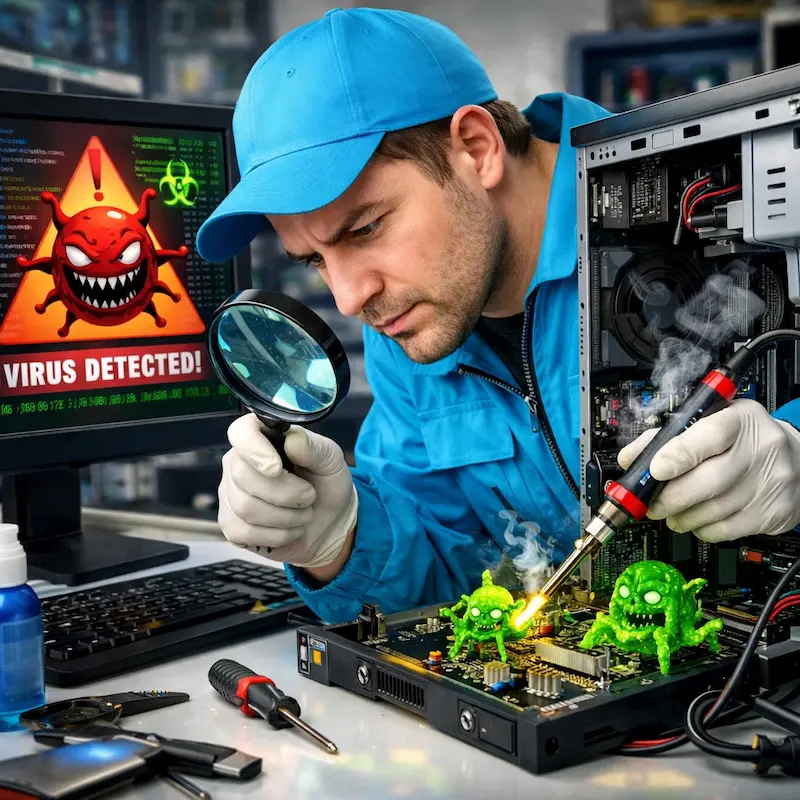 Вылечить компьютерный вирус в Энгельсе