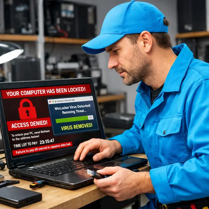 Поможем разблокировать компьютер и ноутбук в Энгельсе